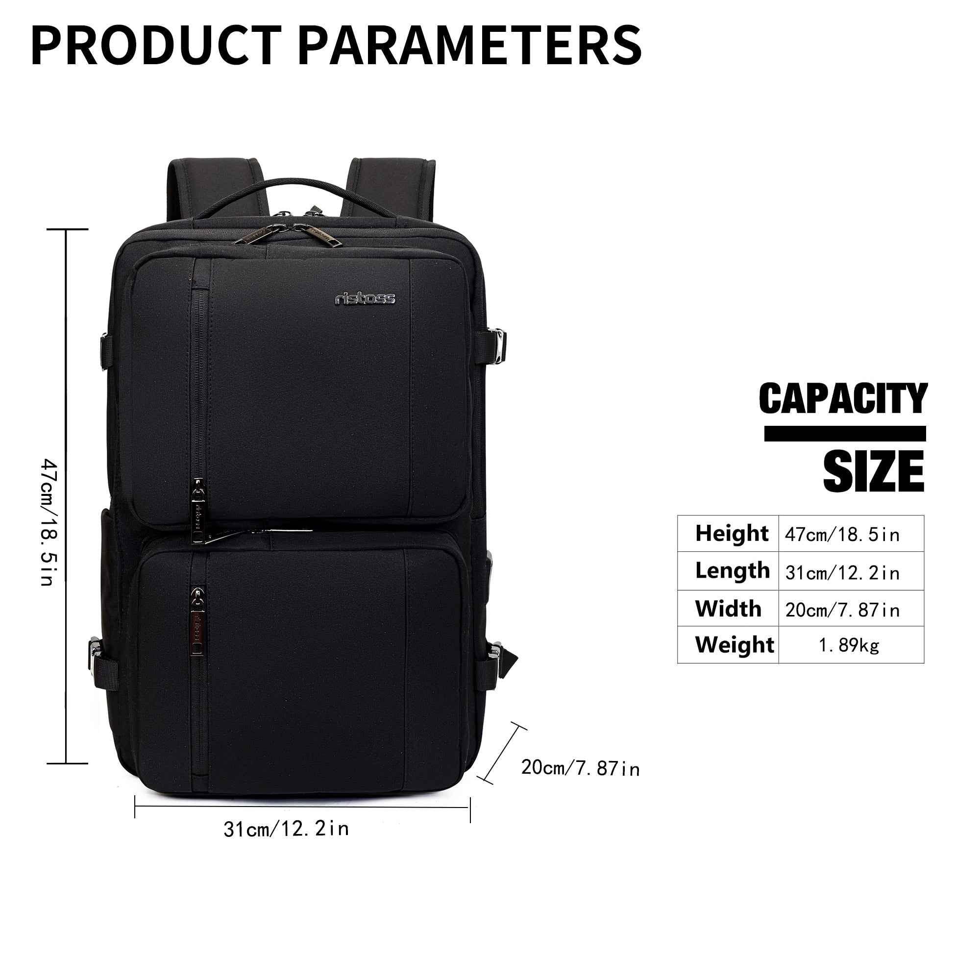 Voyager Ultra Fit Plus Backpack (55L) - Ristoss