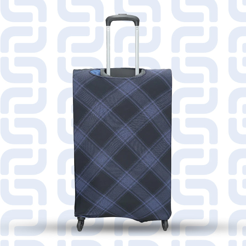 Checked Blocks Luggage Cover